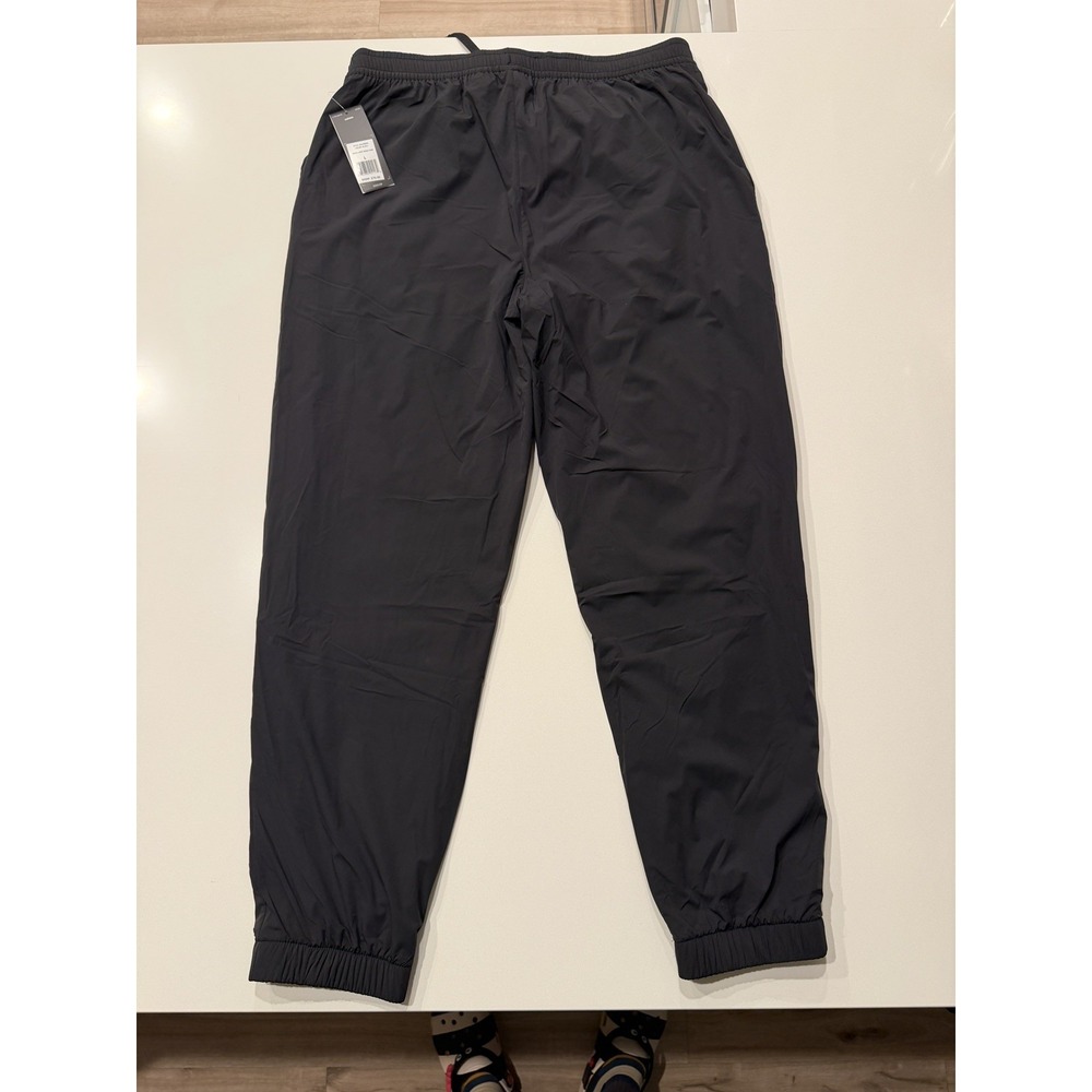 Adidas Mens Fleece Lined Wind Pant Joggers Black ADVR0995 Large NWT